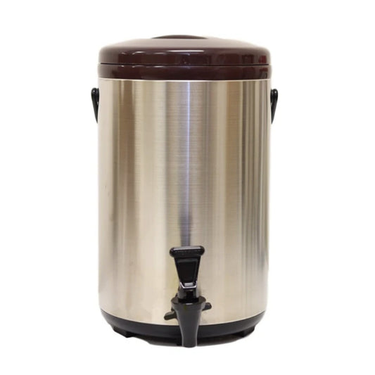 12L Stainless Steel Thermo Tank - Brown (YM-1105) 12公升棕色不銹鋼保溫茶桶