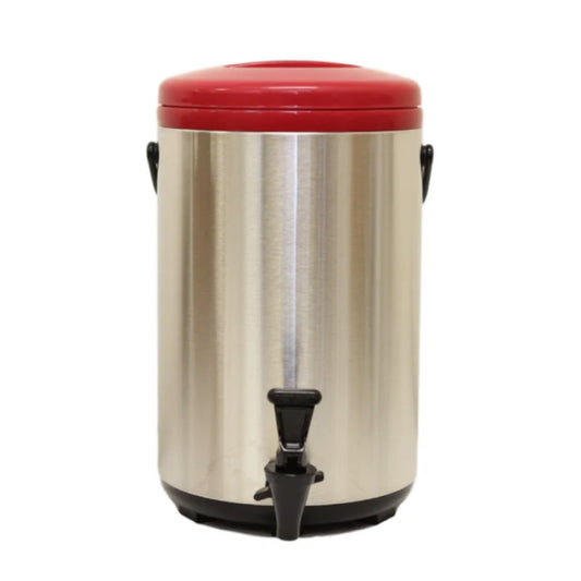 12L Stainless Steel Thermo Tank - Red (YM-1105) 12公升紅色不銹鋼保溫茶桶